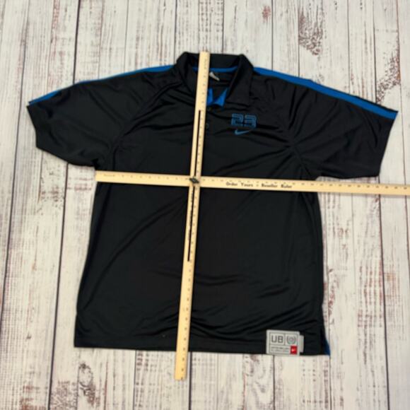 Nike United Ballers Polo Men’s XXL Black Blue Mesh #23 All-World League - Picture 4 of 9